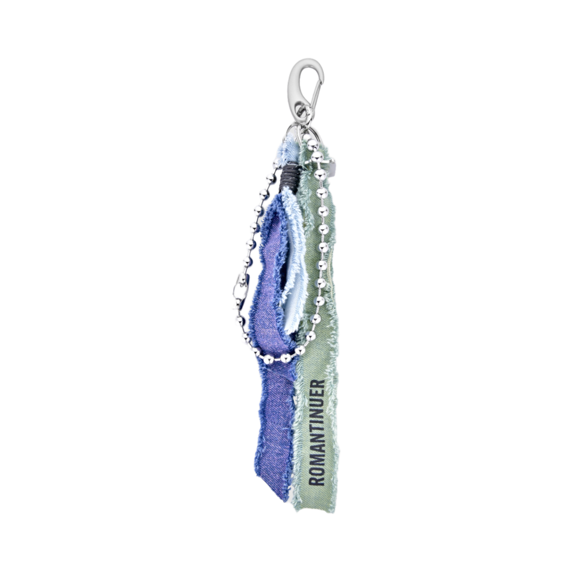 RKSN194 ROMANTINUER SN.194 Urban Denim Ball Chain Keyring