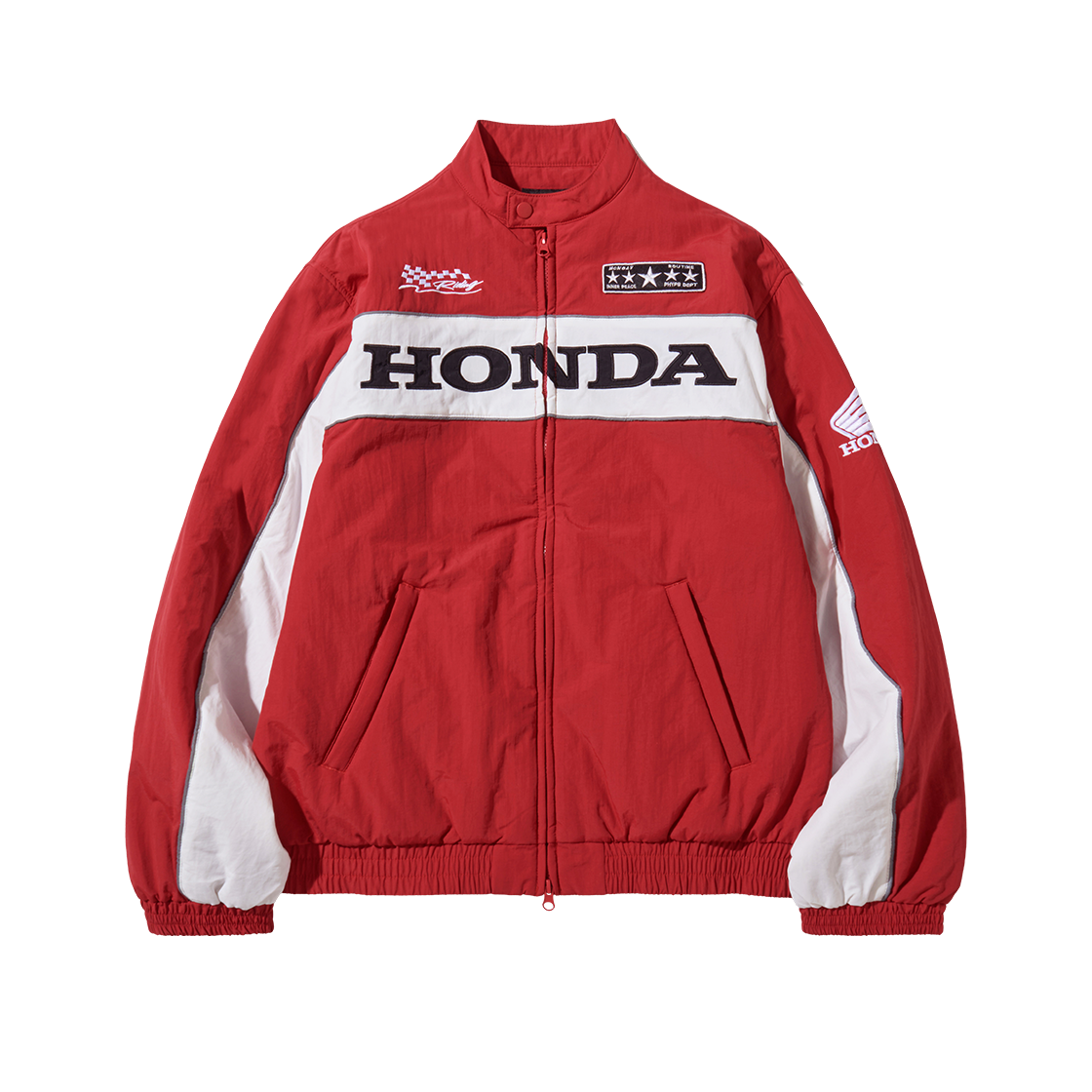 혼다 파이핑 모터사이클 블루종 자켓 레드(Honda Piping Motorcycle Blouson Jacket Red)
