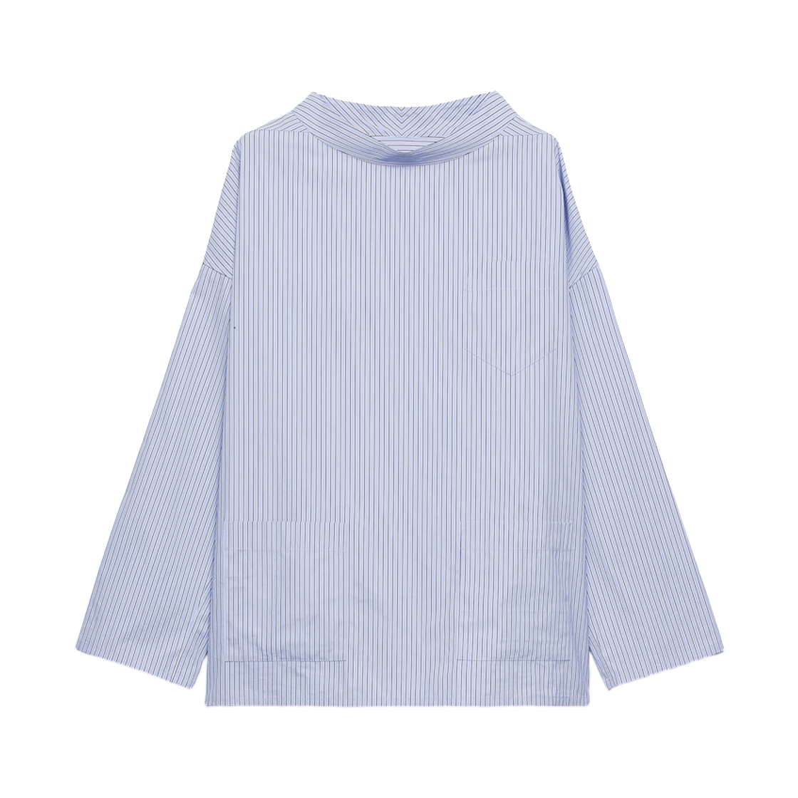 SC831-1837-F0V8T Prada Cotton Shirt Light Blue Blue