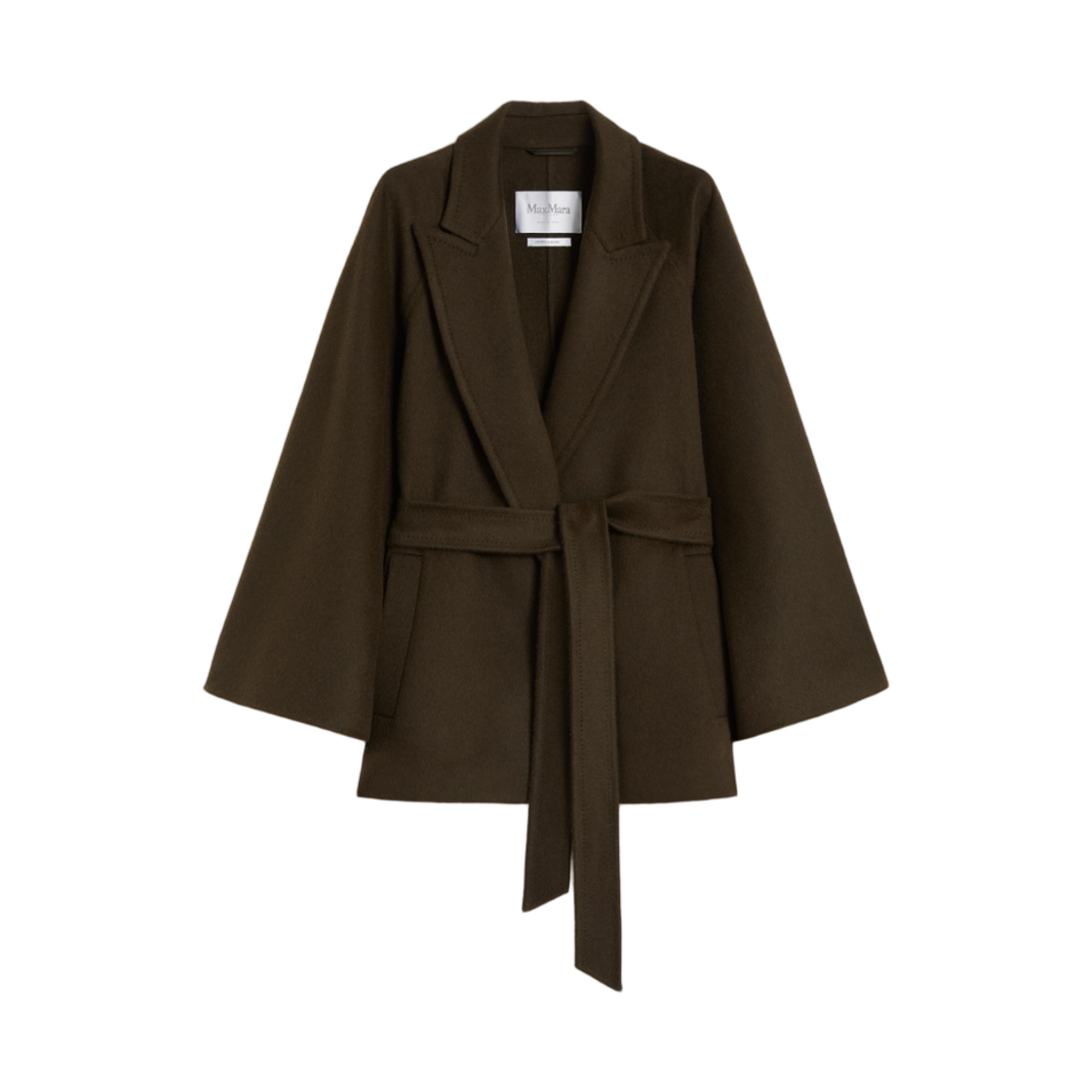(W) 막스마라 베르나 카멜 코트 모스 그린((W) Max Mara Verna Camel Coat Moss Green)