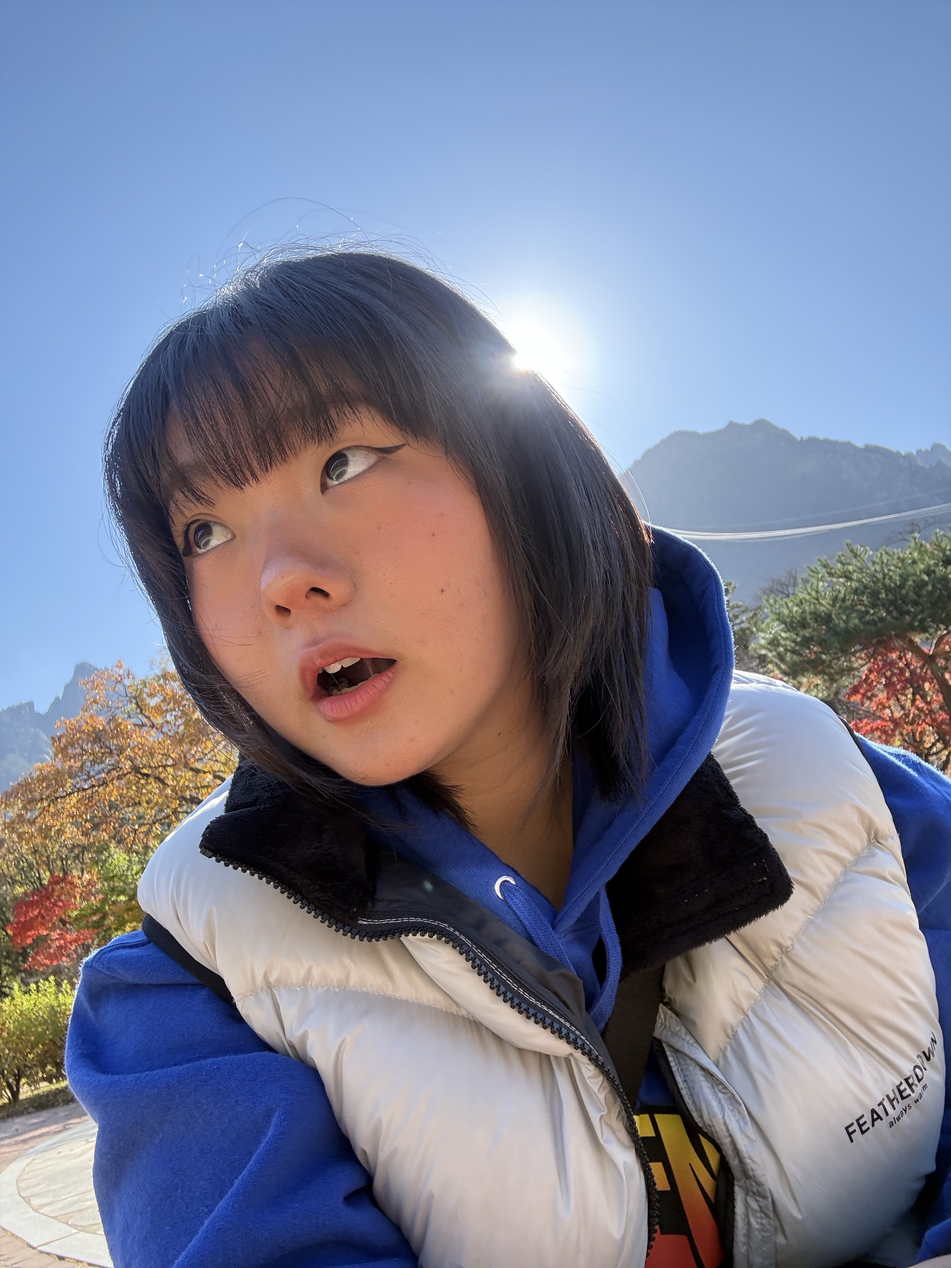 Supreme Gradient Hooded Sweatshirt Royal - 24SS, Asics x A.P.C. Gel-Sonoma 15-50 Blue 착용 스타일 - 3