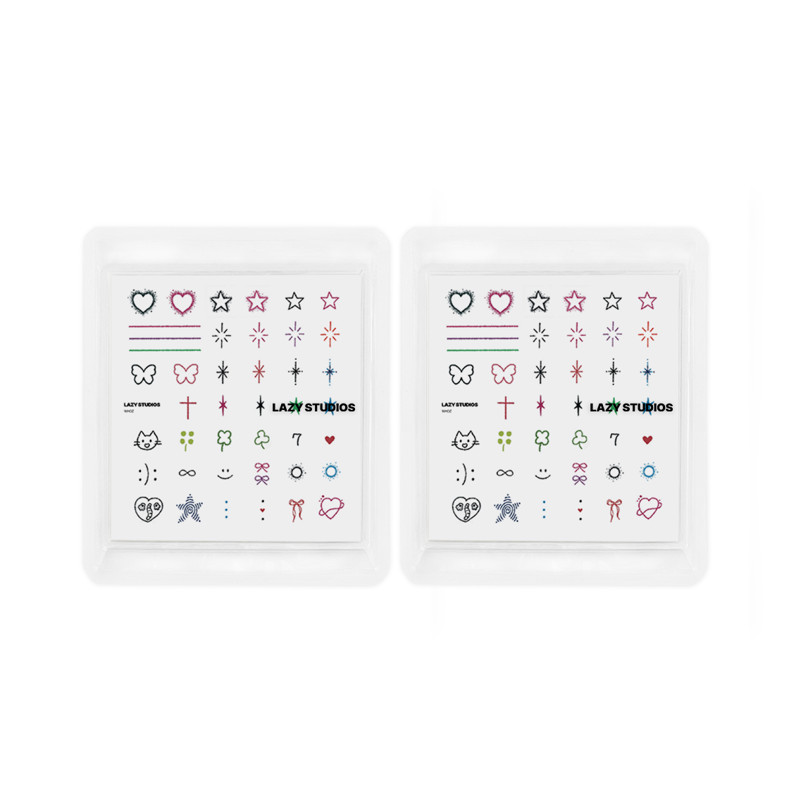 레이지스튜디오 후즈 템포러리 타투 01 (2매)(Lazy Studios Whoz Temporary Tattoo 01 (2ea))
