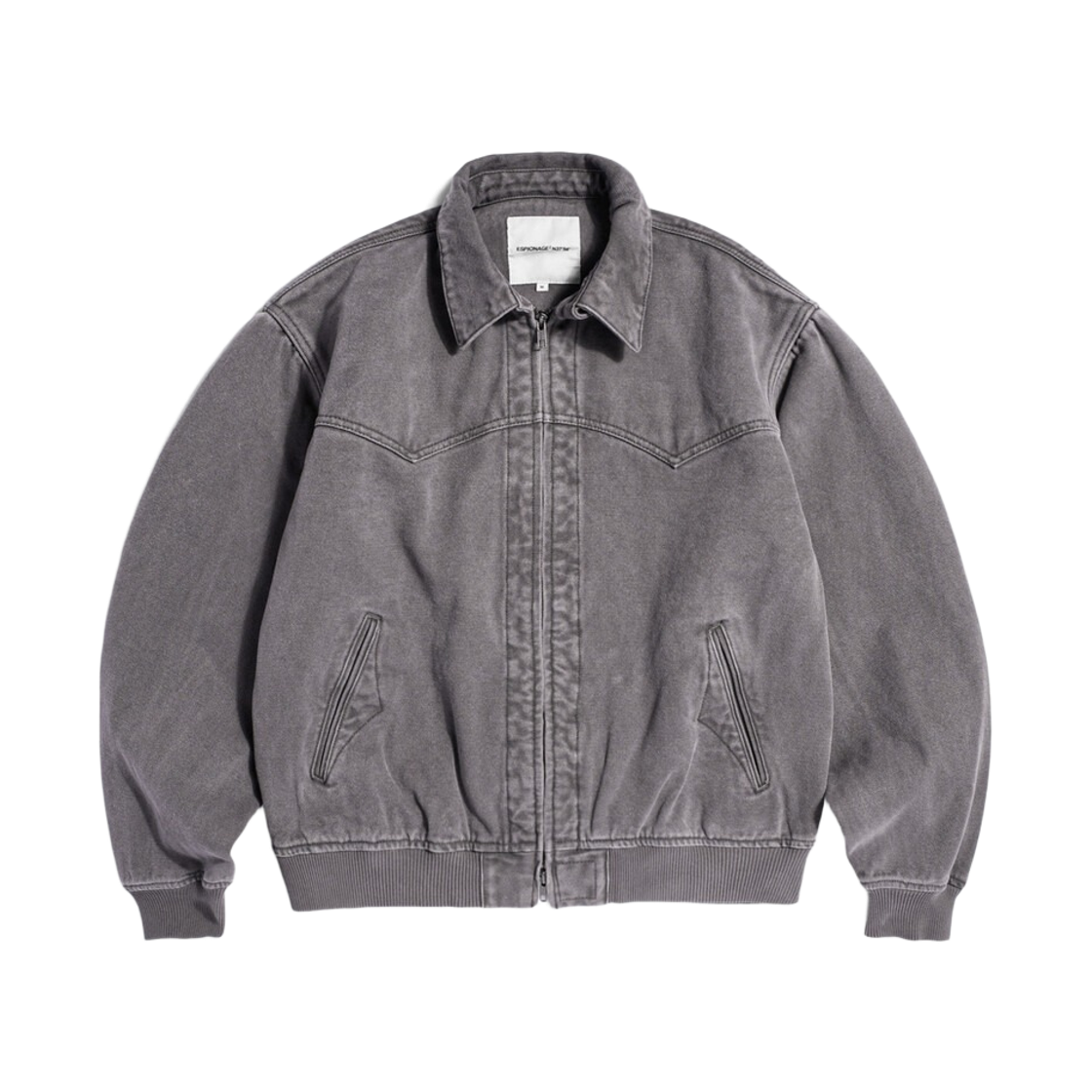 에스피오나지 워시드 캔버스 웨스턴 자켓 락 그레이(Espionage Washed Canvas Western Jacket Rock Grey) - 1
