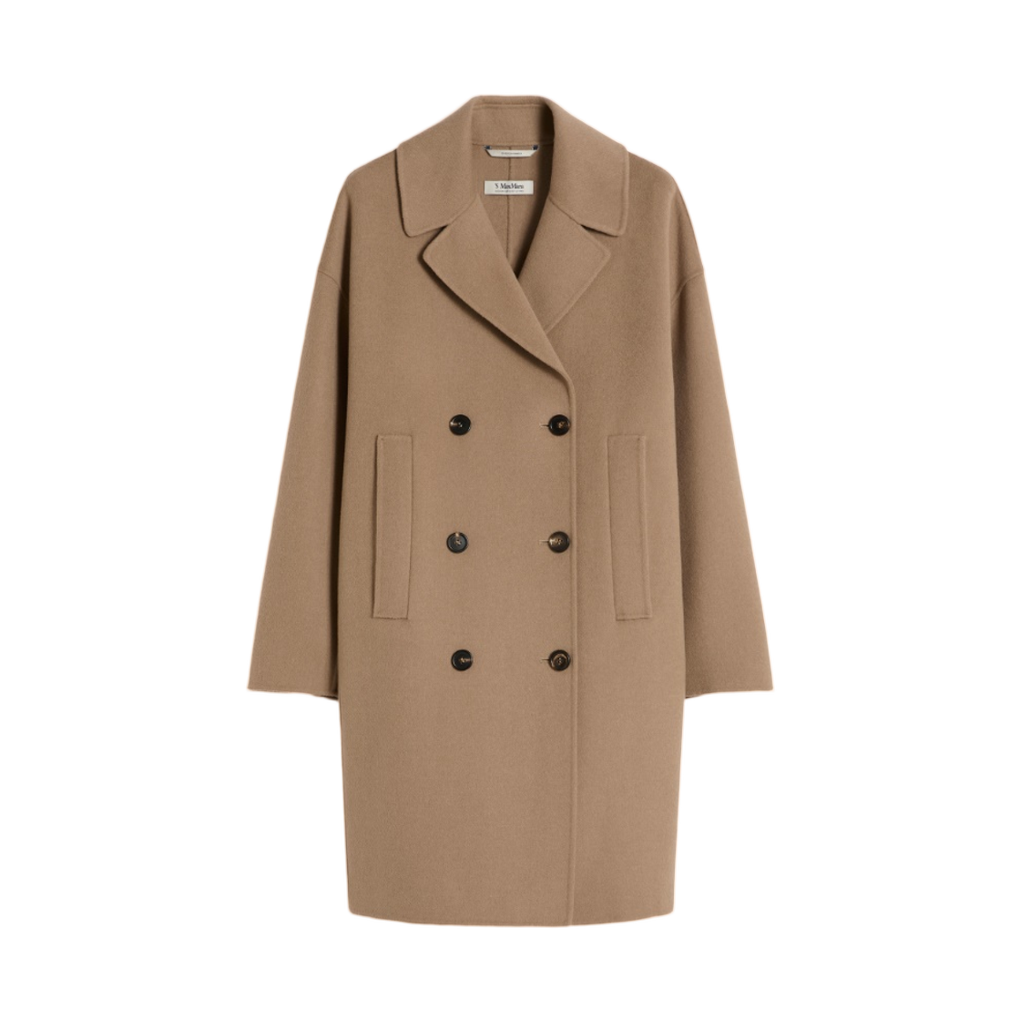 EDEN-089 (W) Max Mara Eden Virgin Wool Coat Hazelnut Brown