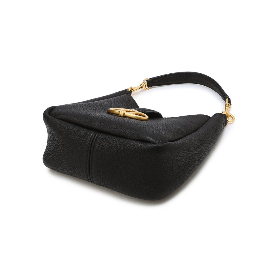 아떼 바네사브루노 액세사리 마롱 블랙 슈렁큰 레더 크로스백 S 블랙(Athe Vanessabruno Acc Maron Black Shrunken Leather Crossbody Bag S Black) - 3