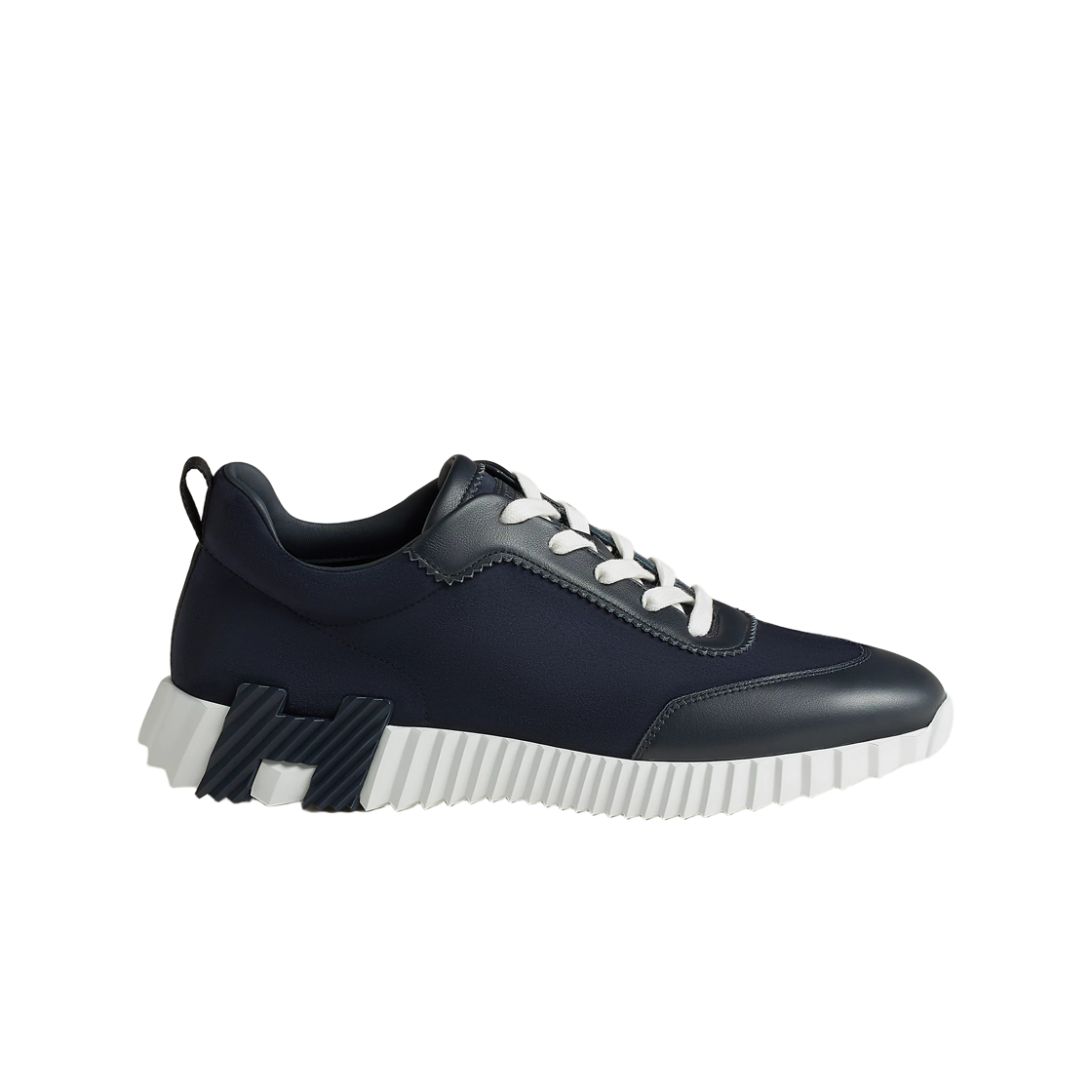 H231763ZHI2 Hermes Bouncing Sneakers Suede Goatskin Calfskin & Marine