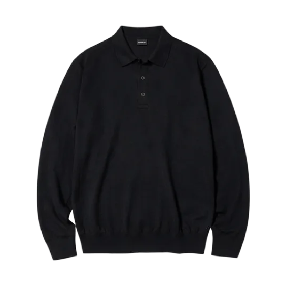 478537-09 Uniqlo Merino Knit Polo Sweater Black - JP