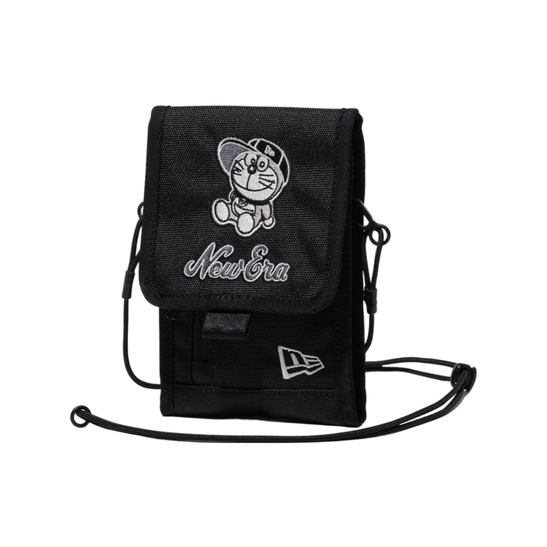 뉴에라 x 도라에몽 넥 파우치 0.3L 블랙(New Era x Doraemon Neck Pouch 0.3L Black)