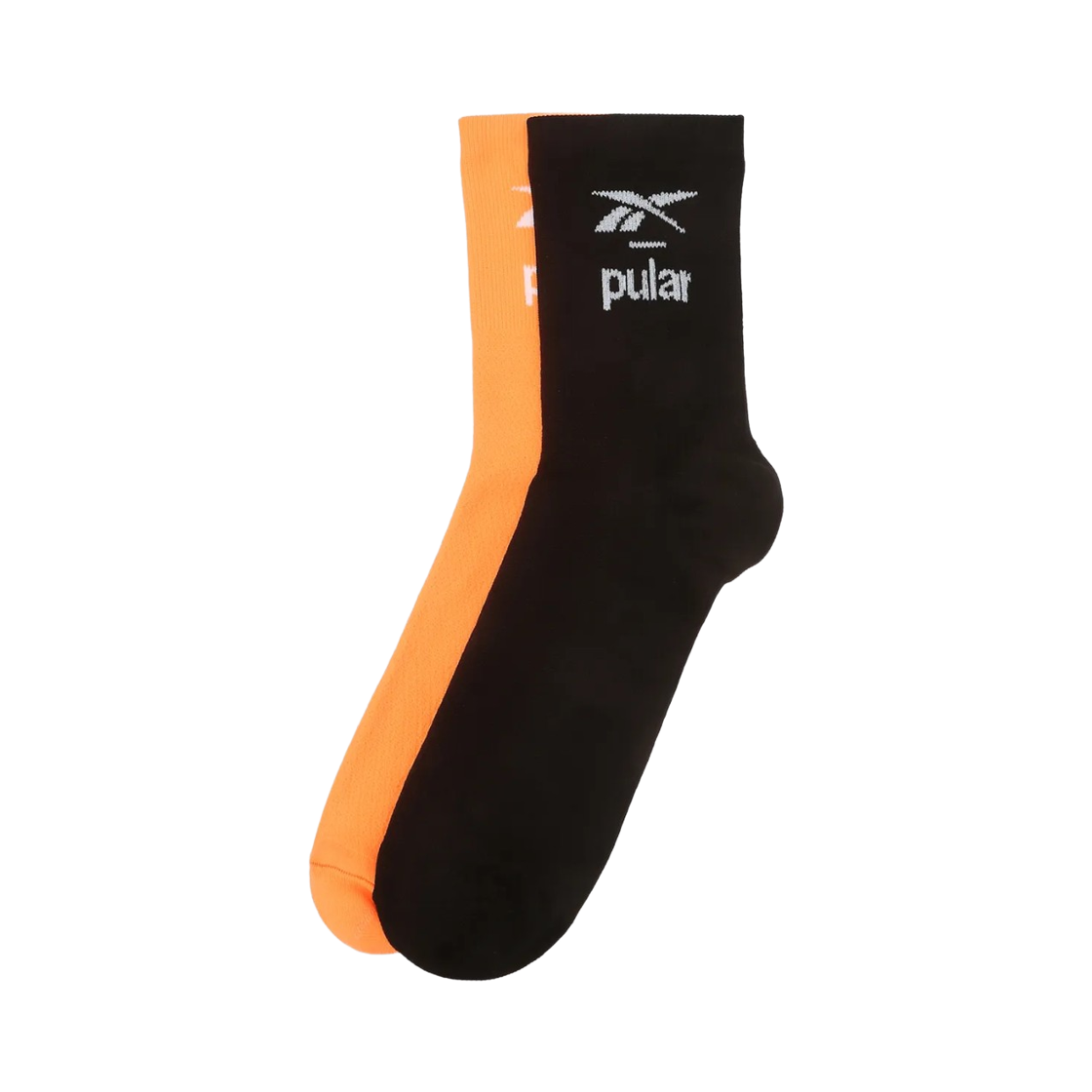 리복 x 풀라르 러닝 삭스 블랙 오렌지 (2개입)(Reebok x Pular Running Socks Black Orange (2 Pack))