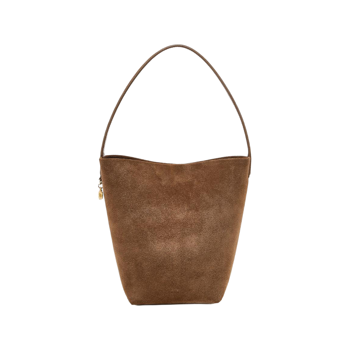 AABA6E206W2 Athe Vanessabruno Acc Panier Brown Suede Panier Bucket Bag S Normal Brown