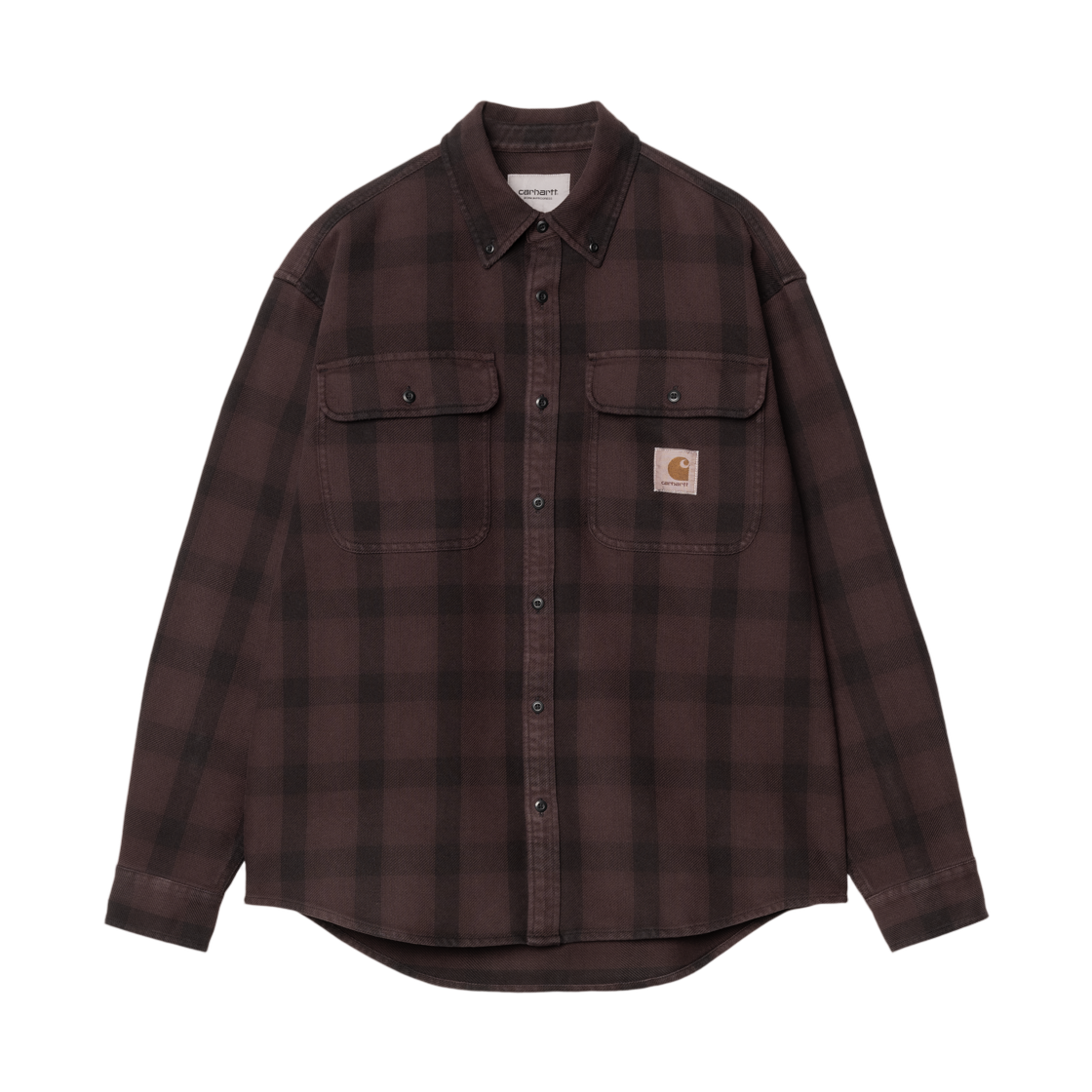I035951-3J2-XX Carhartt WIP L/S Edmands Shirt Edmands Check Natural Palisander