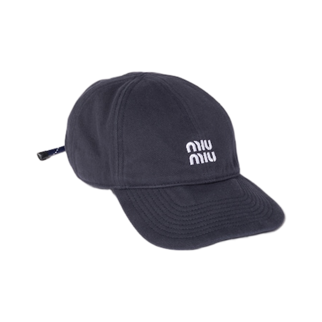 5HC369-2CR1-F0008 (W) Miu Miu Denim Baseball Cap Navy