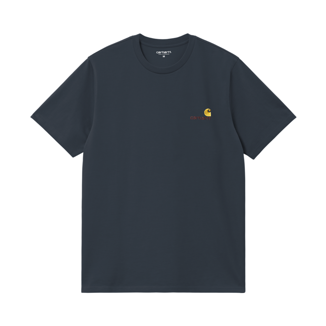 I029956-J0-XX Carhartt WIP S/S American Script T-Shirt Deep Night