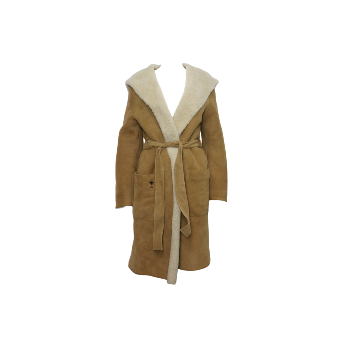 디올 218M30AL819 양가죽 후드 여성 벨티트 무스탕 코트 자켓aa59826(Dior Leather Hooded Belted Women's Mustang Coat Jacket)