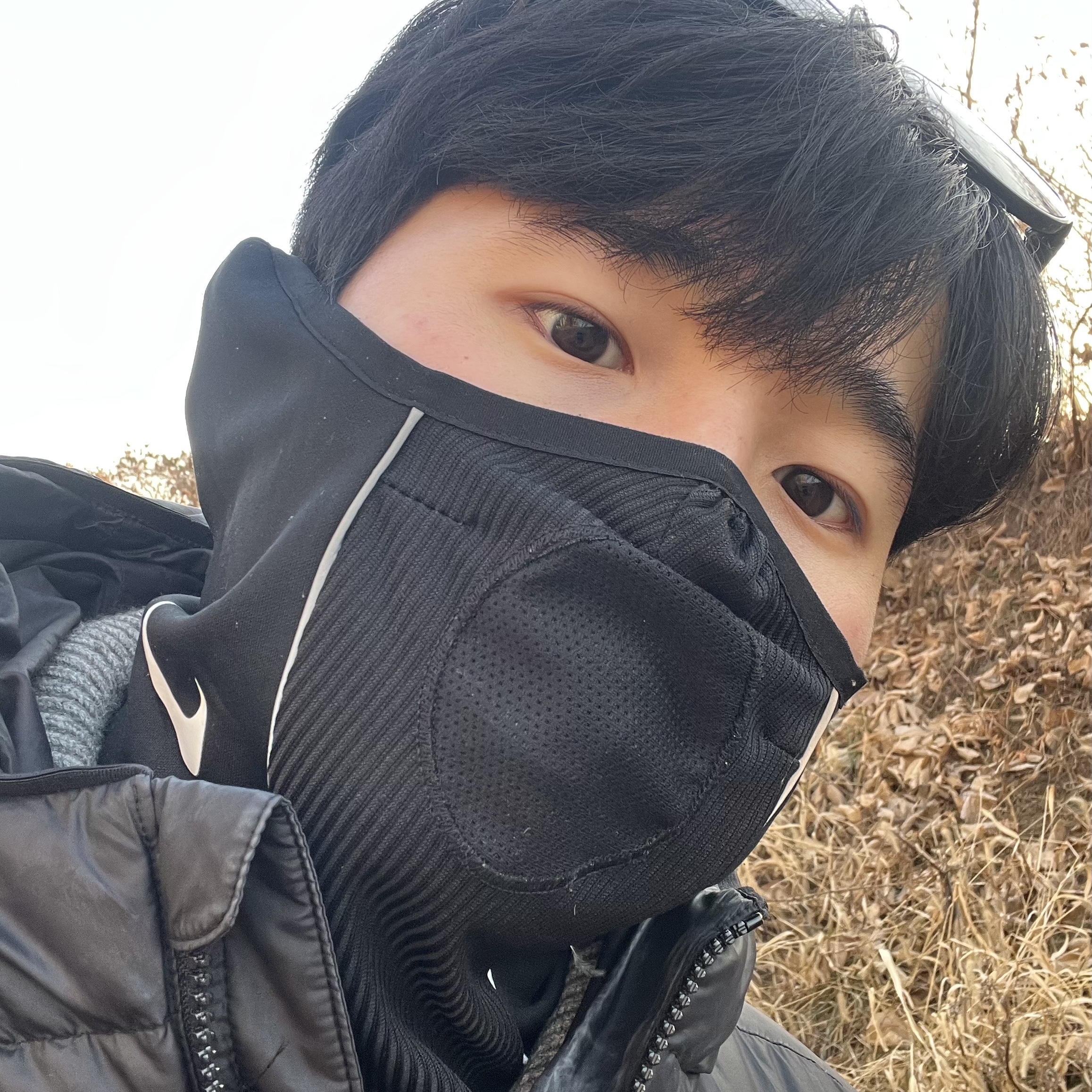 Nike Winter Warrior Dri-Fit Global Football Snood Black 착용 스타일 - 2