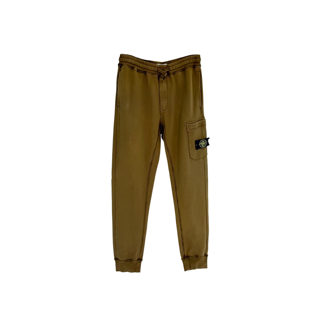 IT5FJFECRI7U Stone Island Men's Logo Patch Cargo Sweatpants - Khaki
