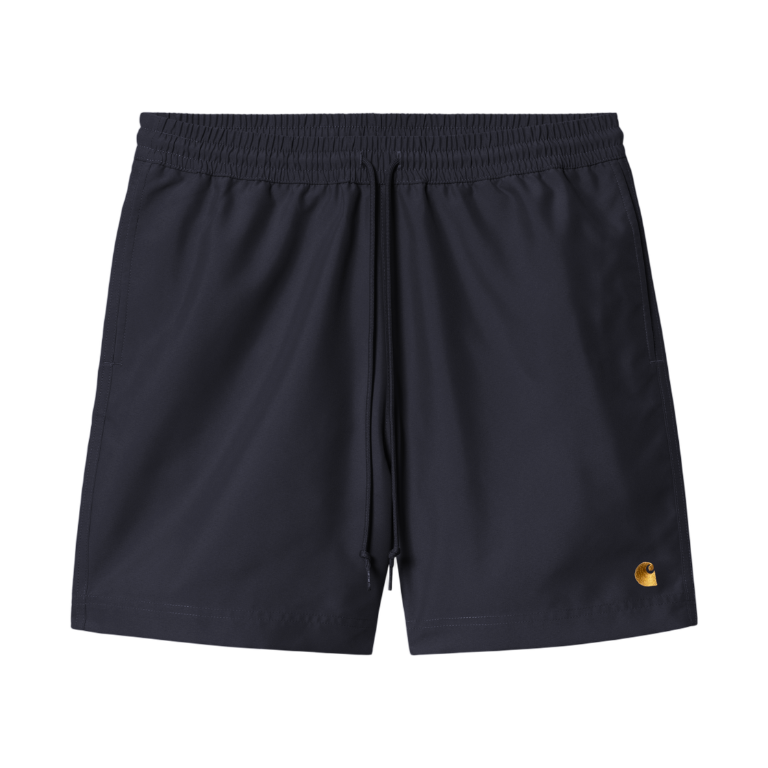 칼하트 WIP 체이스 스윔 트렁크 다크 네이비 골드(Carhartt WIP Chase Swim Trunks Dark Navy Gold)