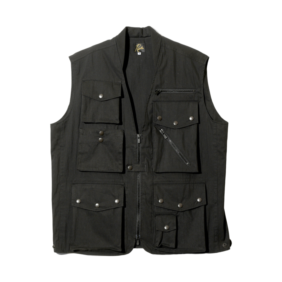SX162B Needles Field Vest C/N Oxford Black