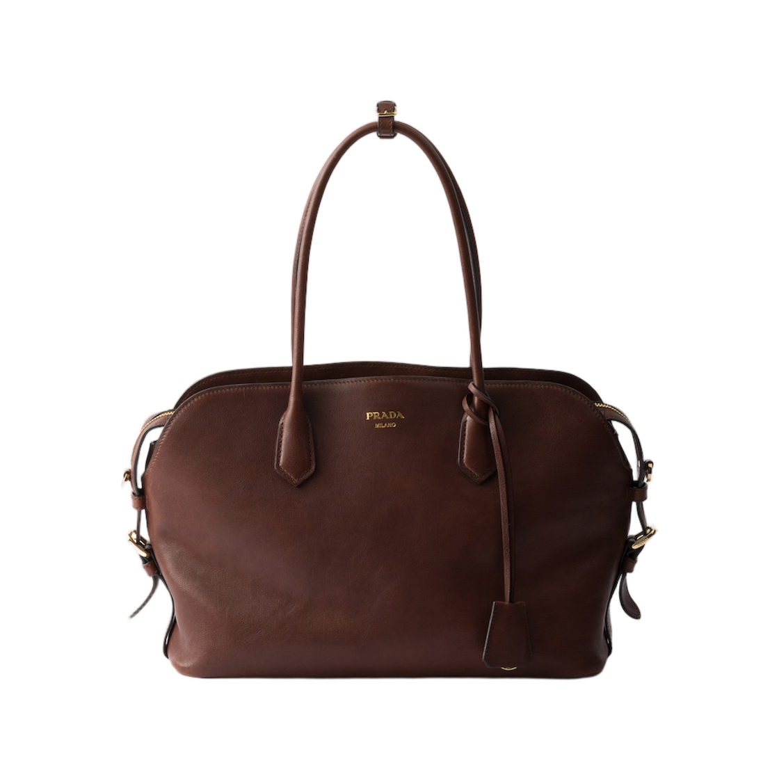 1BG600-2HFQ-F0LU3 Prada Large Leather Tote Bag Cocoa