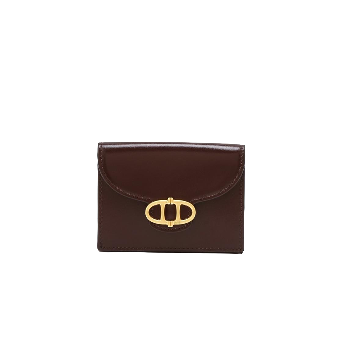 아떼 바네사브루노 액세사리 버건디 보딸라또 3단 지폐 지갑 다크 와인(Athe Vanessabruno Acc Burgundy Bottalato Tri-Fold Bill Wallet Dark Wine)