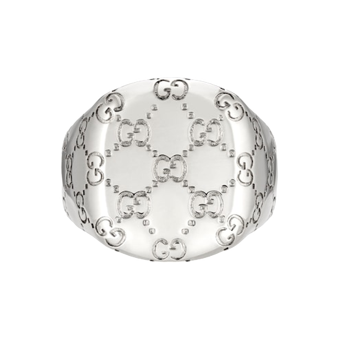 구찌 GG 모티프 시그넷 링 팔라듐(Gucci GG Motif Signet Ring Palladium) - 1