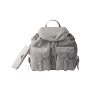 Prada Medium Re-Nylon Backpack Cloudy Gray