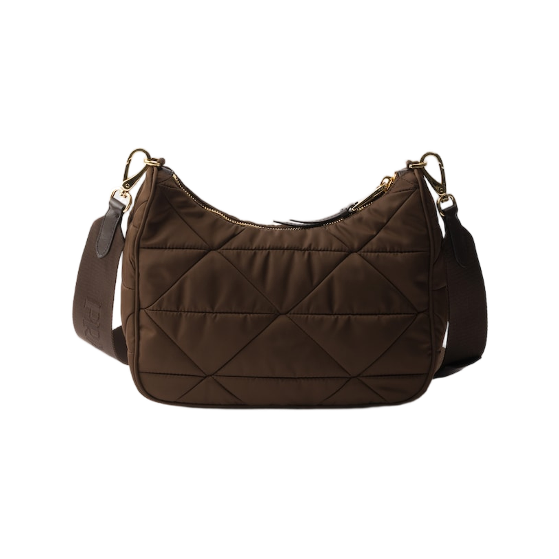 프라다 패딩 리나일론 숄더백 번트 브라운(Prada Padded Re-Nylon Shoulder Bag Burnt Brown) - 2