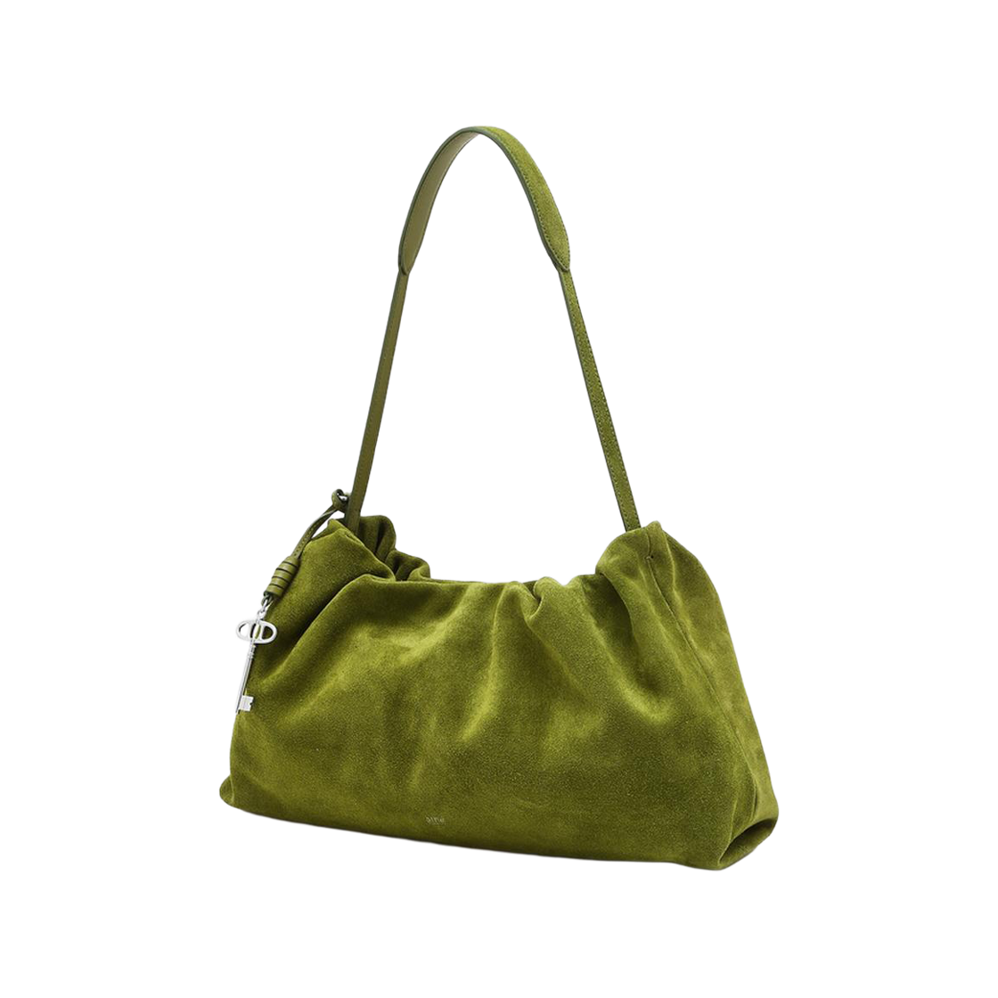 AABA6E541E2 Athe Vanessabruno Acc Mousse Olive Suede Drawstring Shoulder Bag M Normal Green