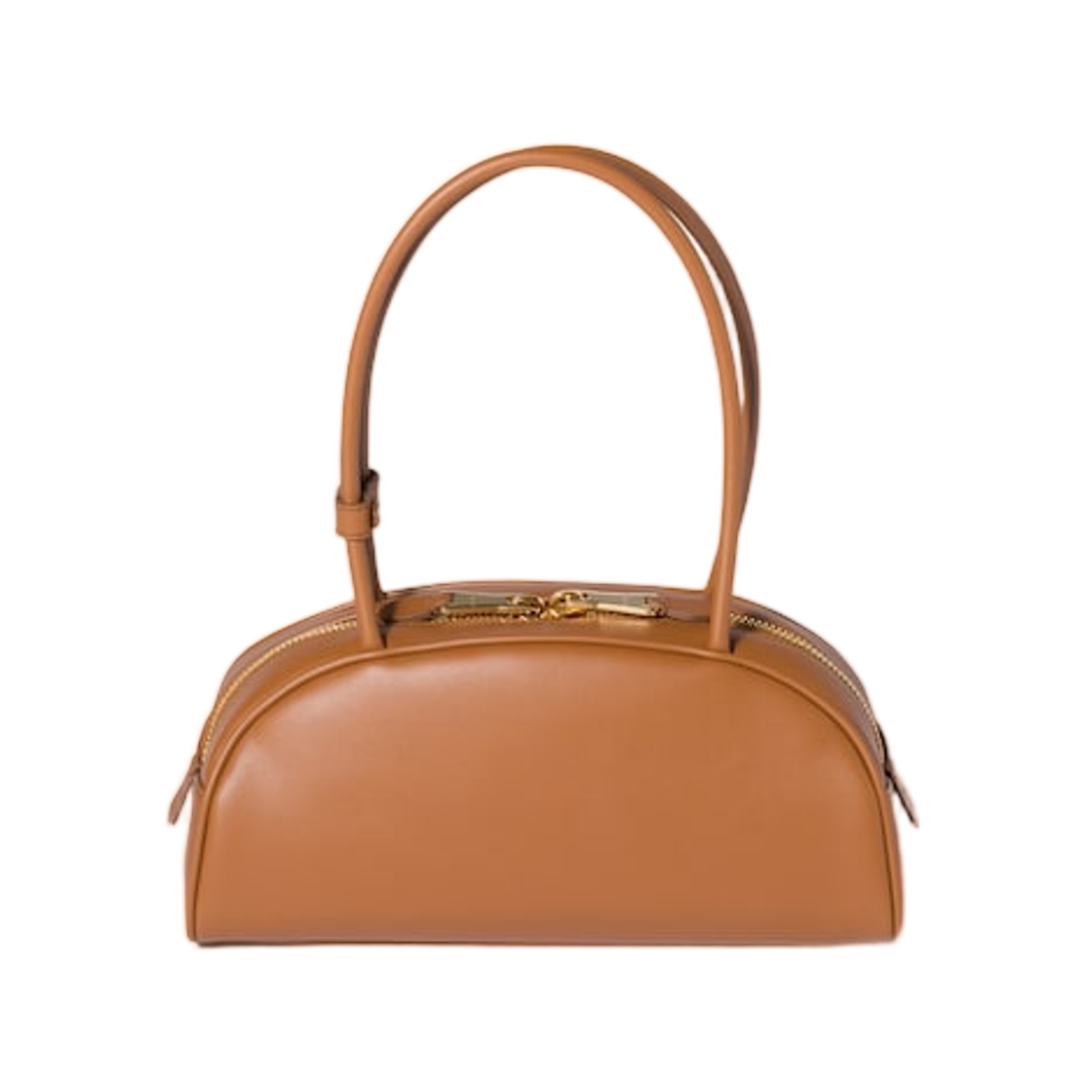 (W) 미우 미우 보 레더 백 꼬냑((W) Miu Miu Beau Leather Bag Cognac) - 3