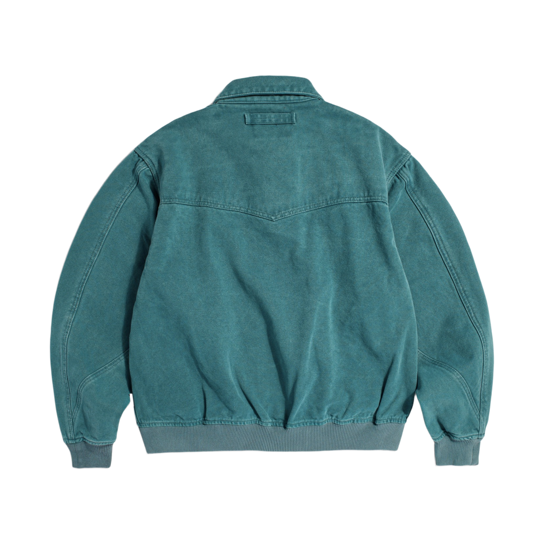 에스피오나지 워시드 캔버스 웨스턴 자켓 틸 그린(Espionage Washed Canvas Western Jacket Teal Green) - 2