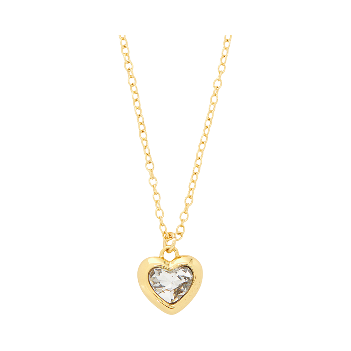 422735-GLD111 (W) Coach Halo Heart Necklace Gold