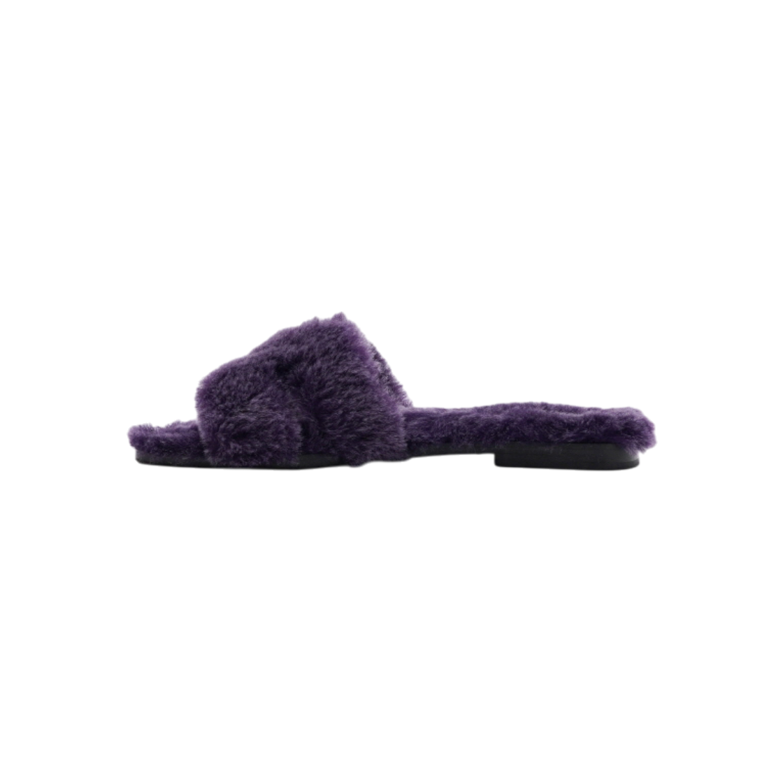 에르메스 231288ZH 오란 울 스킨 시어링 퍼플 컬러 여성 샌들aa59722(Hermes Oran Wool Shearling Sandals in Purple) - 1