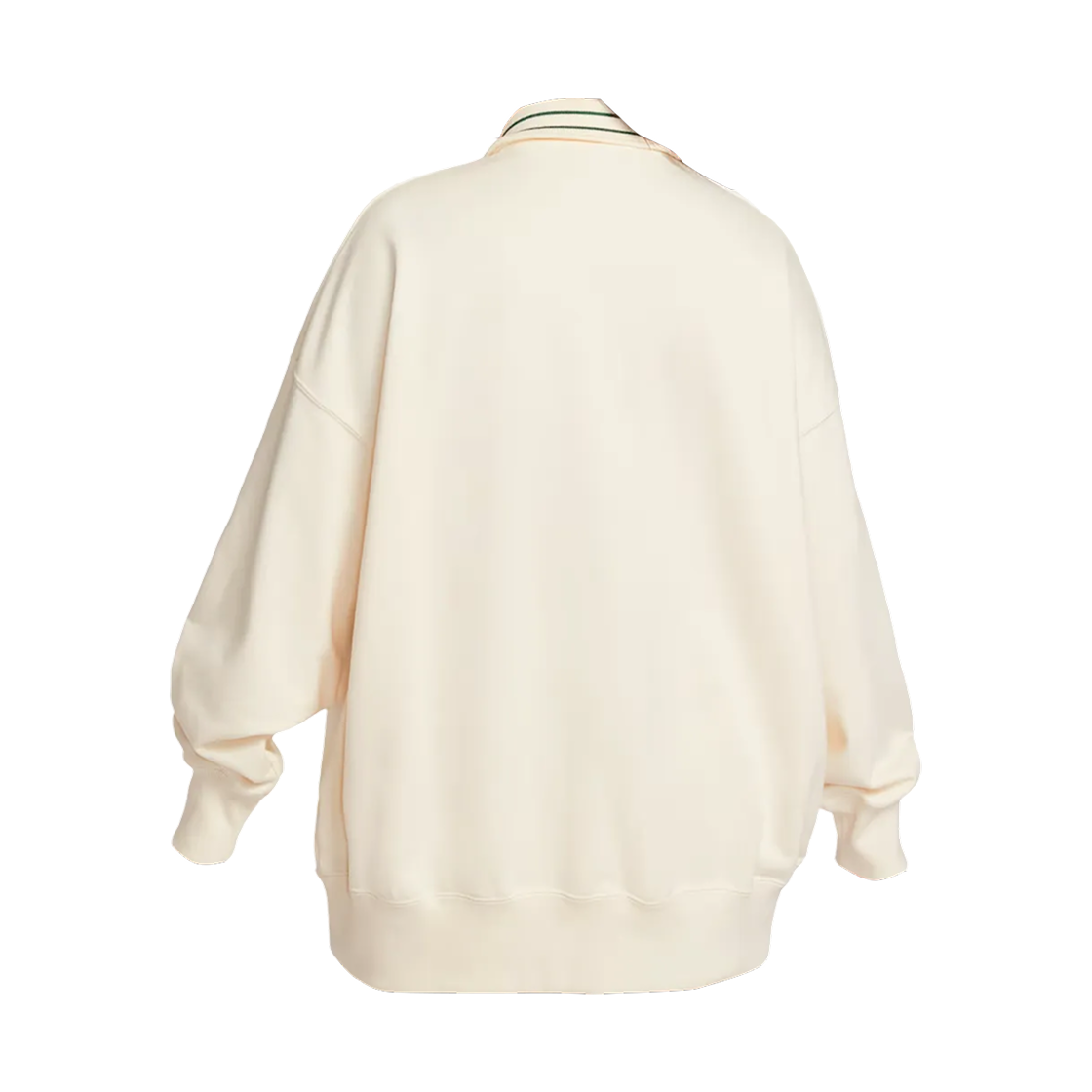 (W) 나이키 NSW 오버사이즈 쿼터집 플리스 폴로 페일 아이보리 (IQ3943-110)((W) Nike NSW Oversized Quarter Zip Fleece Polo Pale Ivory (IQ3943-110)) - 2