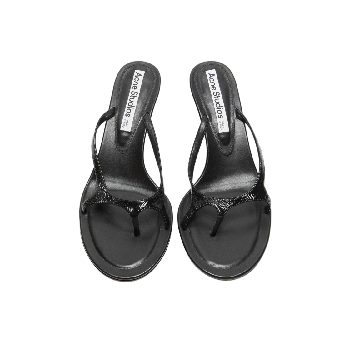 (W) 아크네 스튜디오 레더 키튼 힐 블랙((W) Acne Studios Leather Kitten Heels Black) - 2
