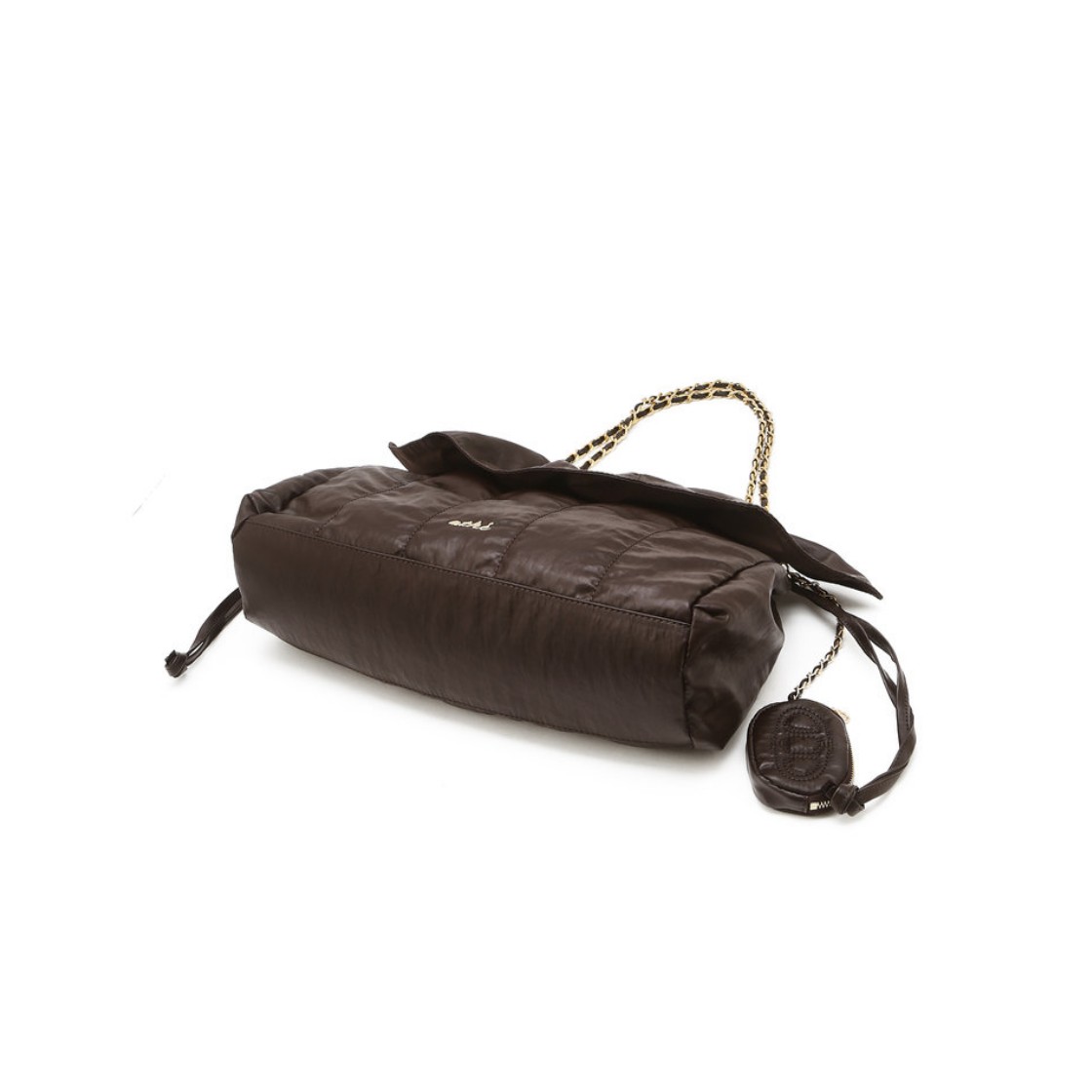 아떼 바네사브루노 액세사리 프릴 브라운 듀프스킨 숄더백 M 브라운(Athe Vanessabruno Acc Frill Brown Dupeskin Shoulder Bag M Normal Brown) - 4