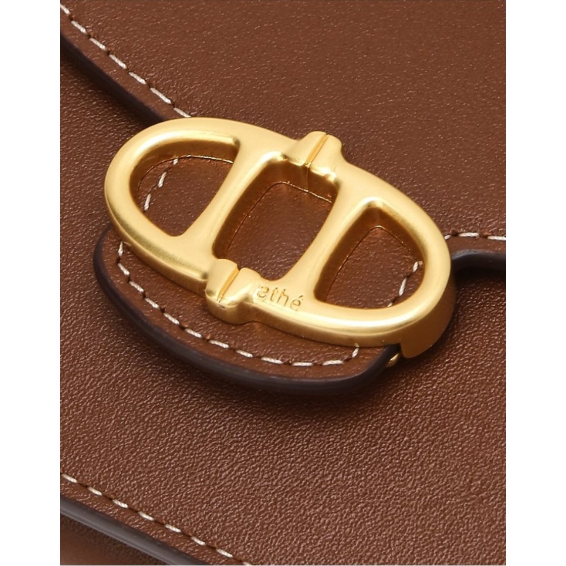 아떼 바네사브루노 액세사리 브라운 레더 3단 지폐 지갑 브라운(Athe Vanessabruno Acc Brown Leather Tri-Fold Bill Wallet Normal Brown) - 4