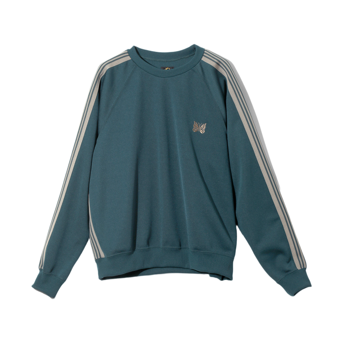 SX405B Needles Track Crew Neck Shirt Poly Smooth Green