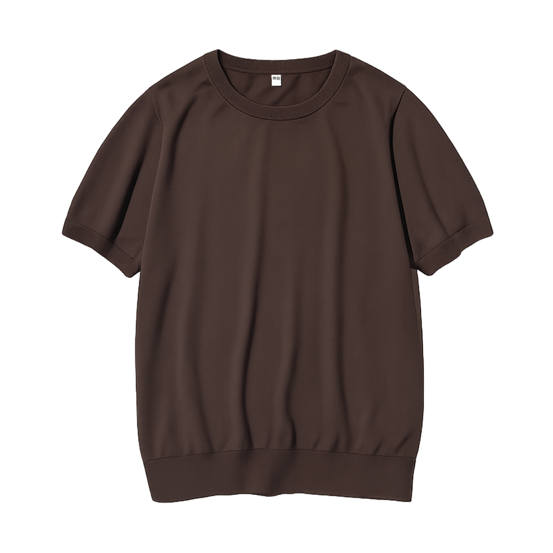 (W) 유니클로 UV 프로텍션 크루넥 스웨터 다크 브라운 - JP((W) Uniqlo UV Protection Crewneck Sweater Dark Brown - JP)