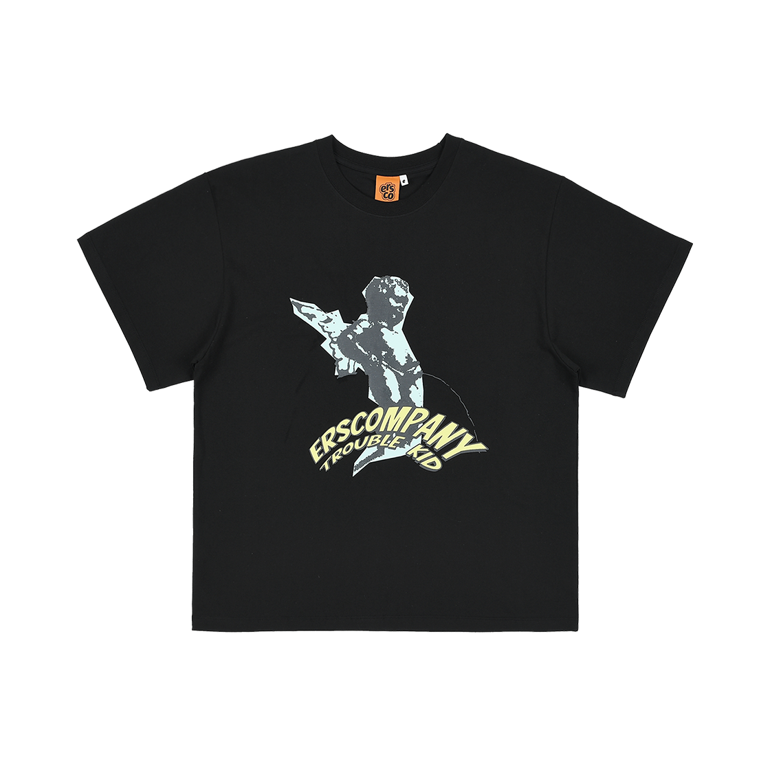 ersco-0019 ersco Peeing Kids T-Shirt Black