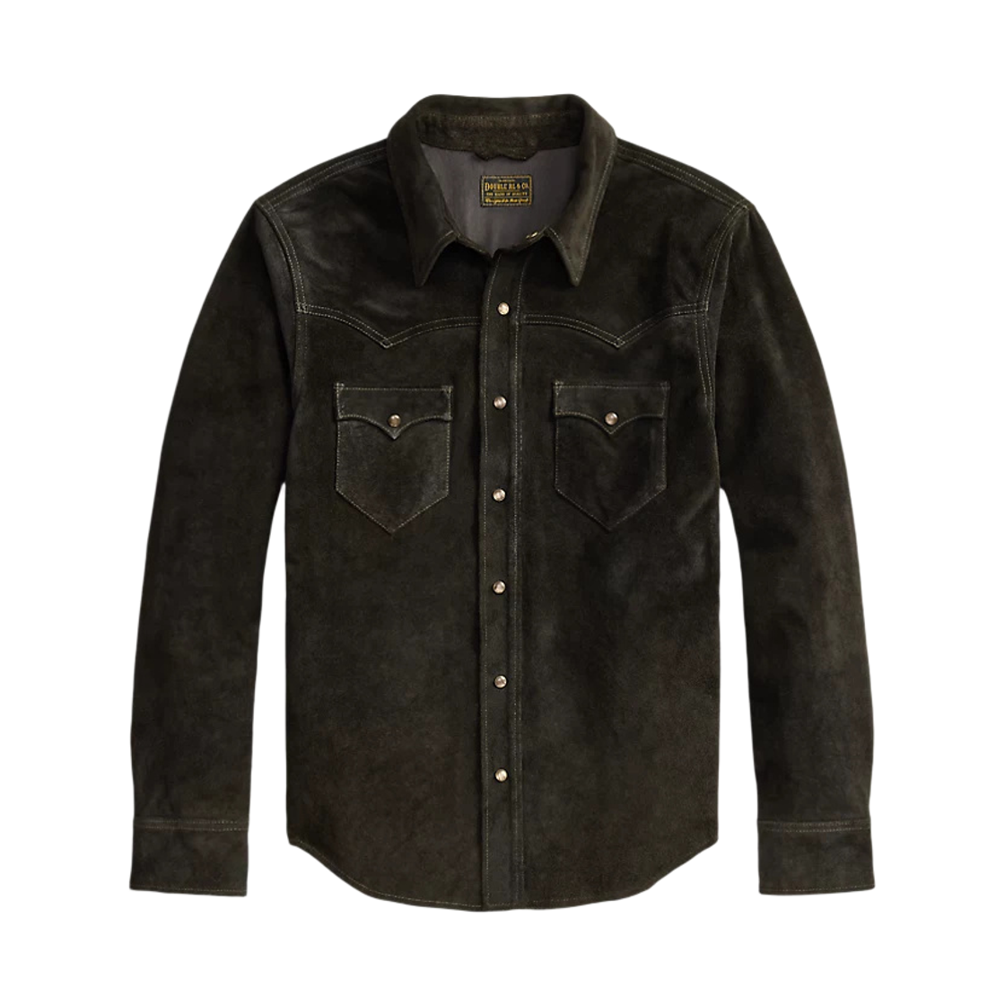 더블알엘 스웨이드 웨스턴 셔츠 자켓 빈티지 블랙(Double RL Suede Western Shirt Jacket Vintage Black)