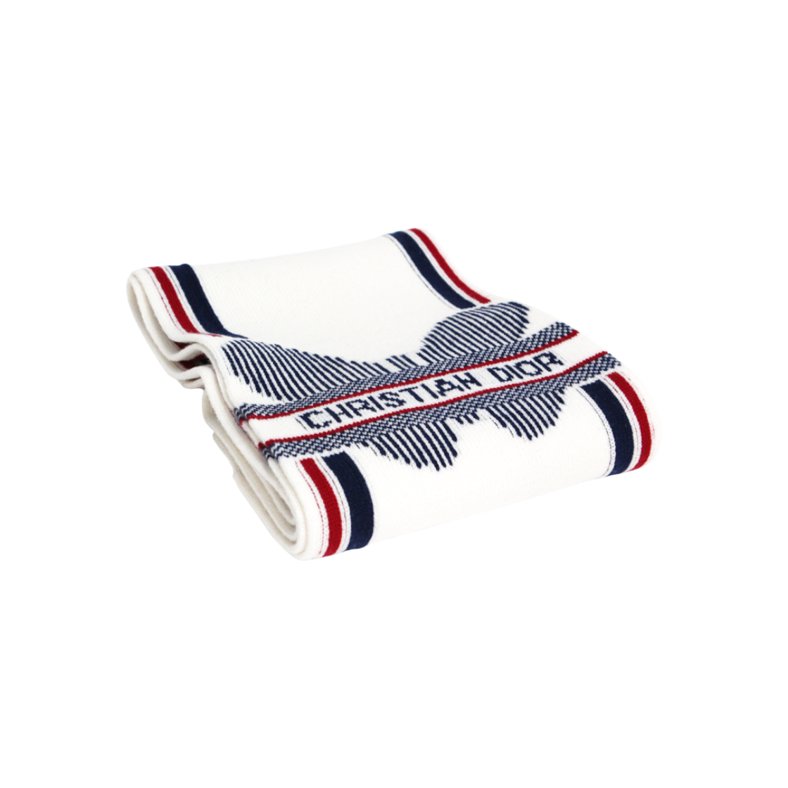 디올 화이트 울 캐시미어 머플러 C-B46102(Dior White Wool Cashmere Scarf C-B46102) - 1