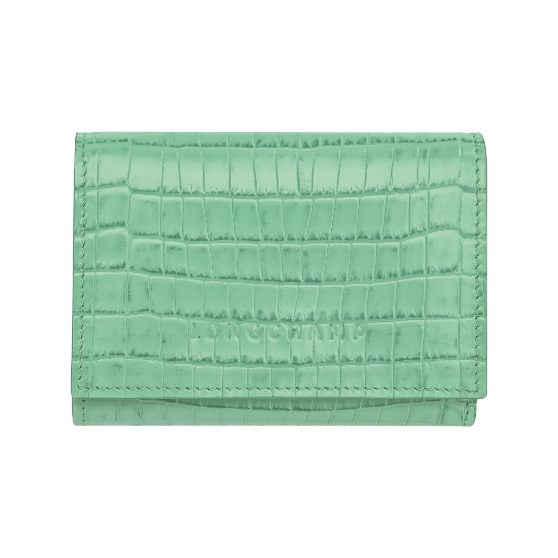 30058HID410 Longchamp Longchamp Pocket Compact Wallet Mint