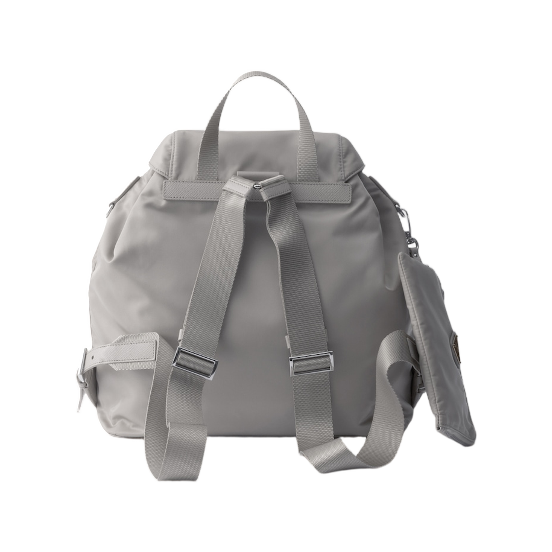 프라다 미디움 리나일론 백팩 클라우디 그레이(Prada Medium Re-Nylon Backpack Cloudy Gray) - 2