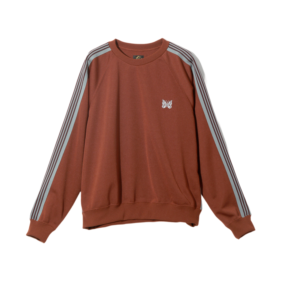 SX405A Needles Track Crew Neck Shirt Poly Smooth Rust