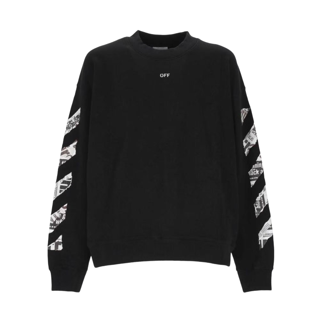 OMBA054F25FLE0031001 Off-White Arr Skate Sweatshirt Black