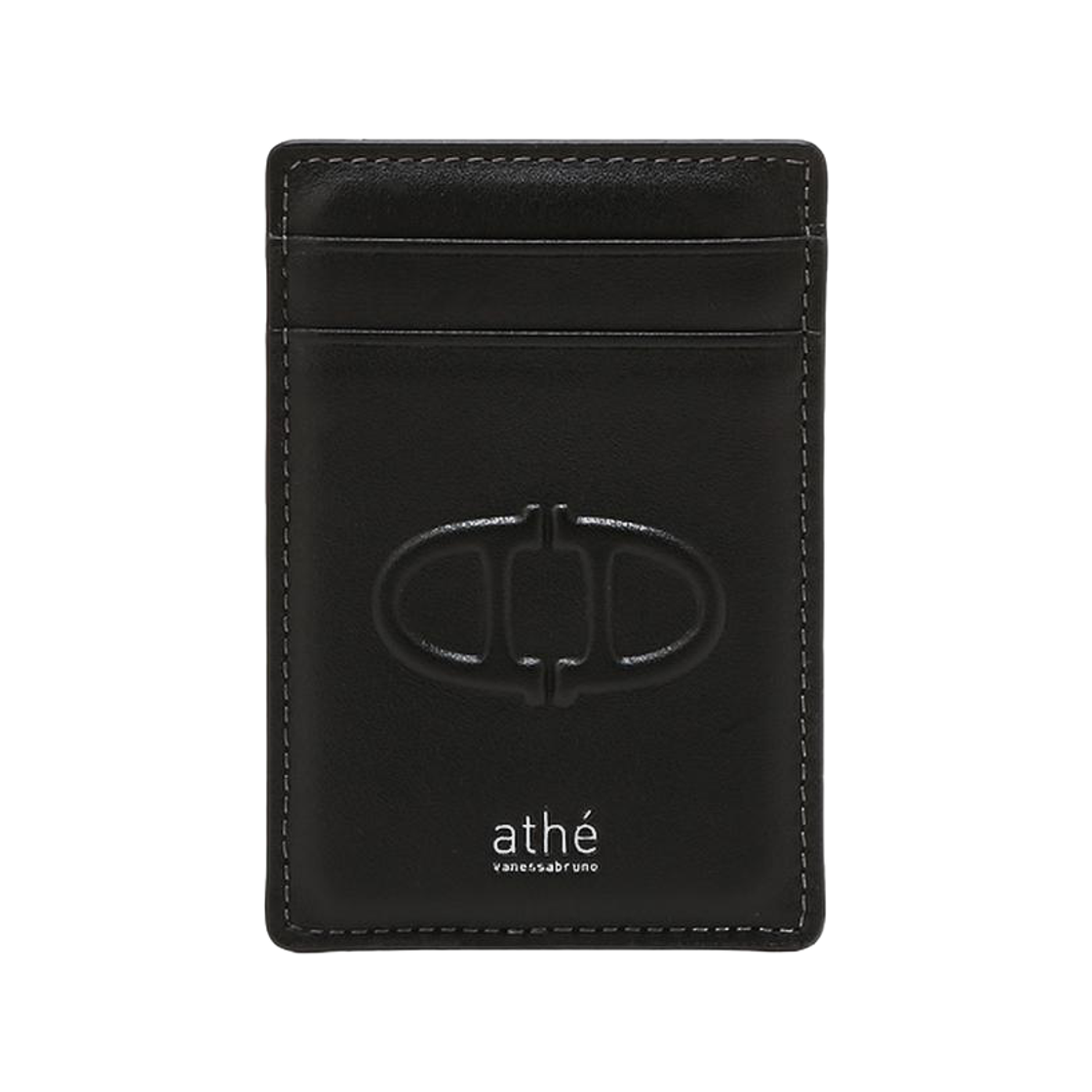 AAHO6E454BK Athe Vanessabruno Acc Stamp Black Stamp Smart Card Holder Black