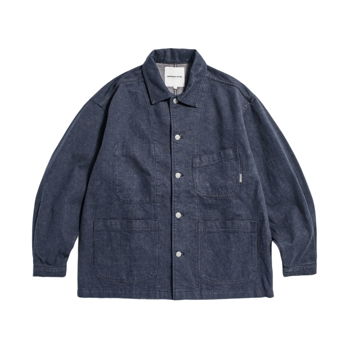 에스피오나지 쿠로키 데님 워크 자켓 인디고(Espionage Kuroki Denim Work Jacket Indigo)