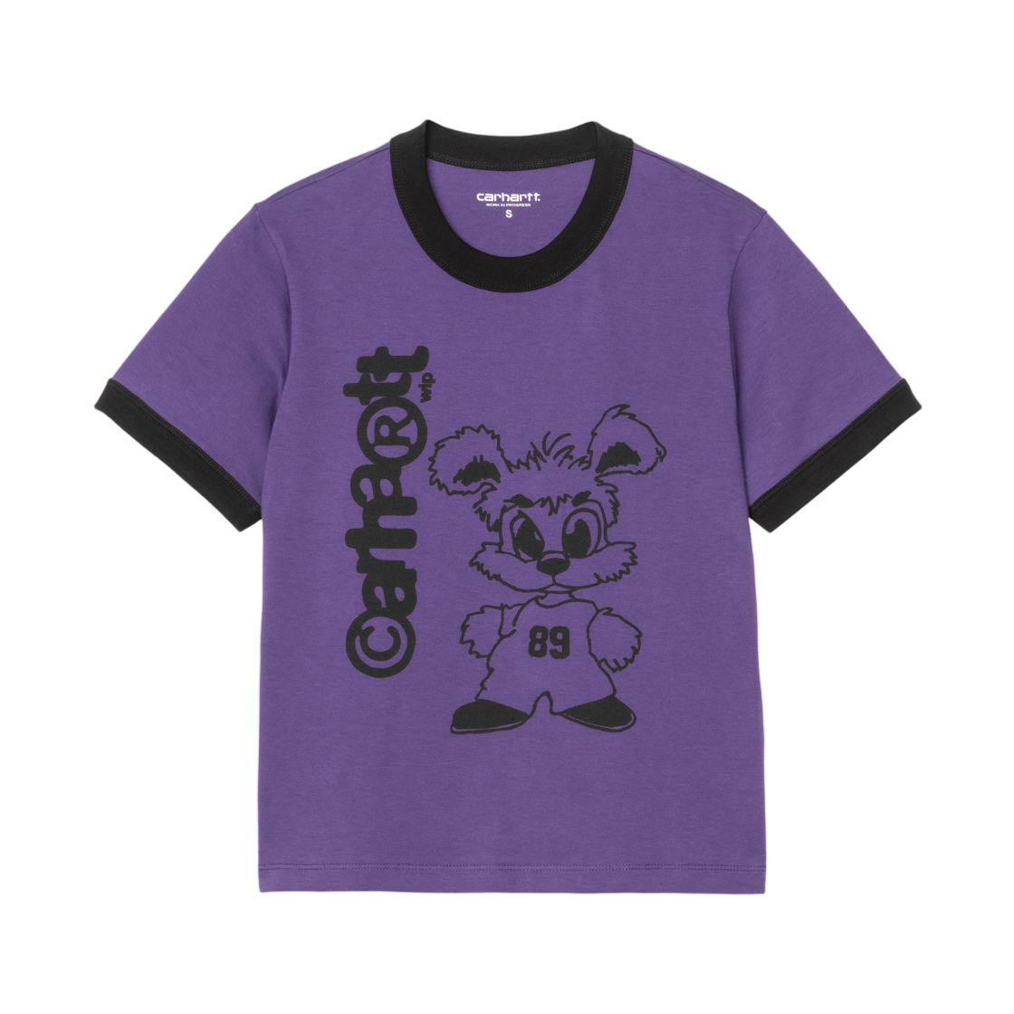 I036392-3QX-XX (W) Carhartt WIP S/S IP Ringer T-Shirt Calla Black