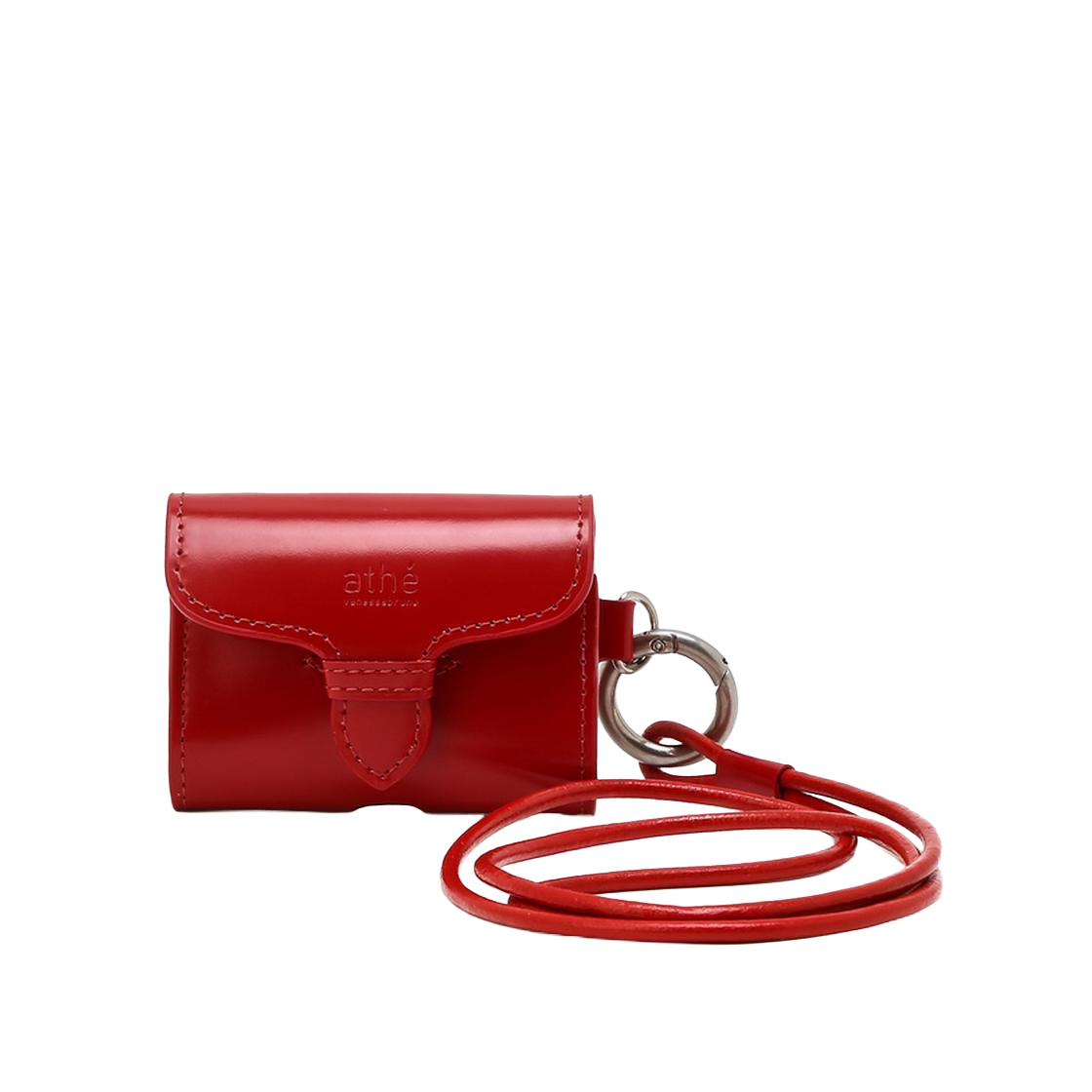 AAHO6E722R2 Athe Vanessabruno Acc Selle Red Leather Airpods Case Normal Red