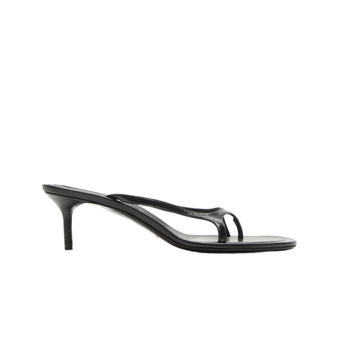 (W) 아크네 스튜디오 레더 키튼 힐 블랙((W) Acne Studios Leather Kitten Heels Black)